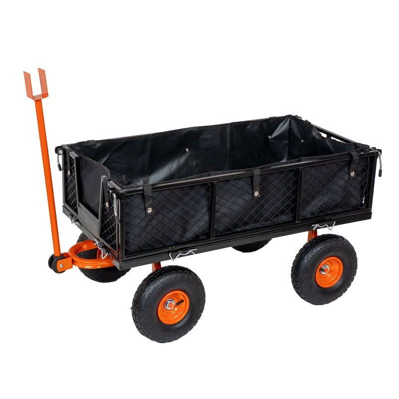 Gartenkarre max. 300 kg Saint Pierre du Champ mit Plane und abnehmbaren Seitenwänden
